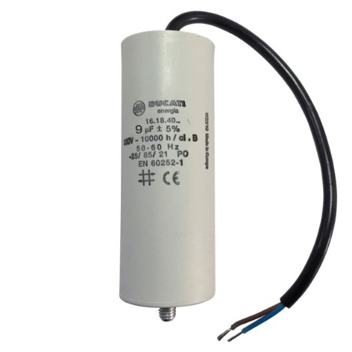 Slika KONDENZATOR SA KABLOM 9mf 475V DUCATI