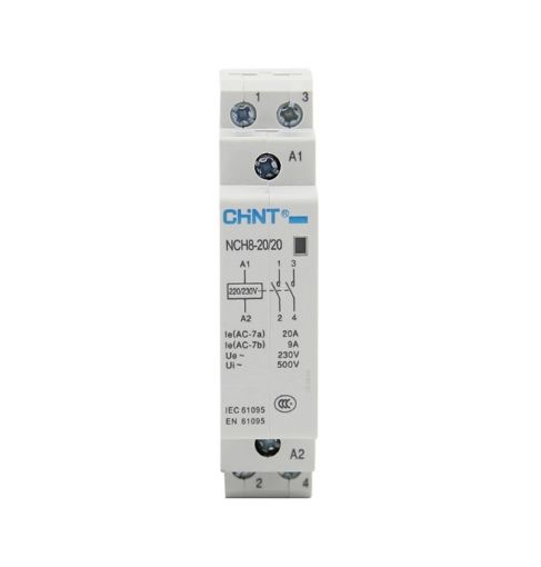 Slika MODULARNI KONTAKTOR 2P 20A (4kW) 2N/O, NCH8-20 CHINT