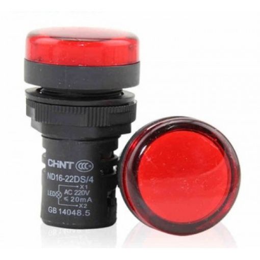 Slika TINJALICA LED 220V CRVENA ND16-22CS/4 AC CHINT