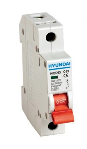 Slika AUTOMATSKI OSIGURAC HYUNDAI HIBD63 25A TIP C