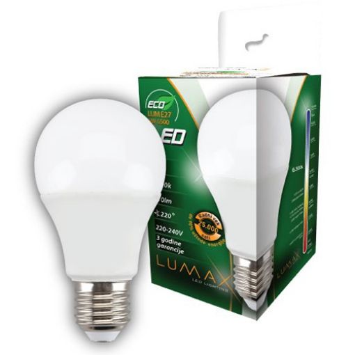 Slika LED SIJALICA ECO LUM 9W E27 3000K 810lm zuta