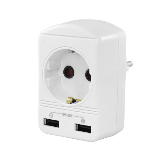 Slika UTIKAC PRIKLJUCNICA + 2 USB ALT. 16898